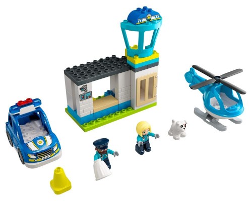 Comisaría de Policía y Helicóptero