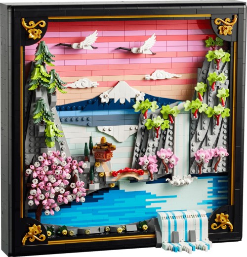 Paisaje Japonés con Cerezos en Flor