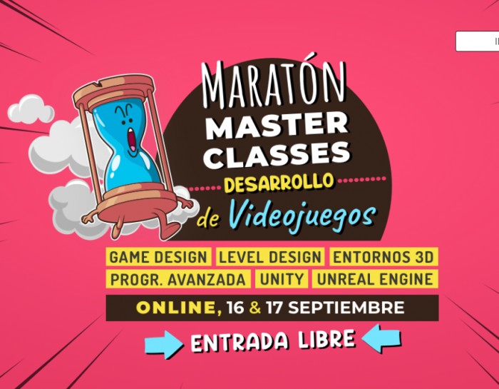 Maratón de Master Clases Online sobre Desarrollo de videojuegos